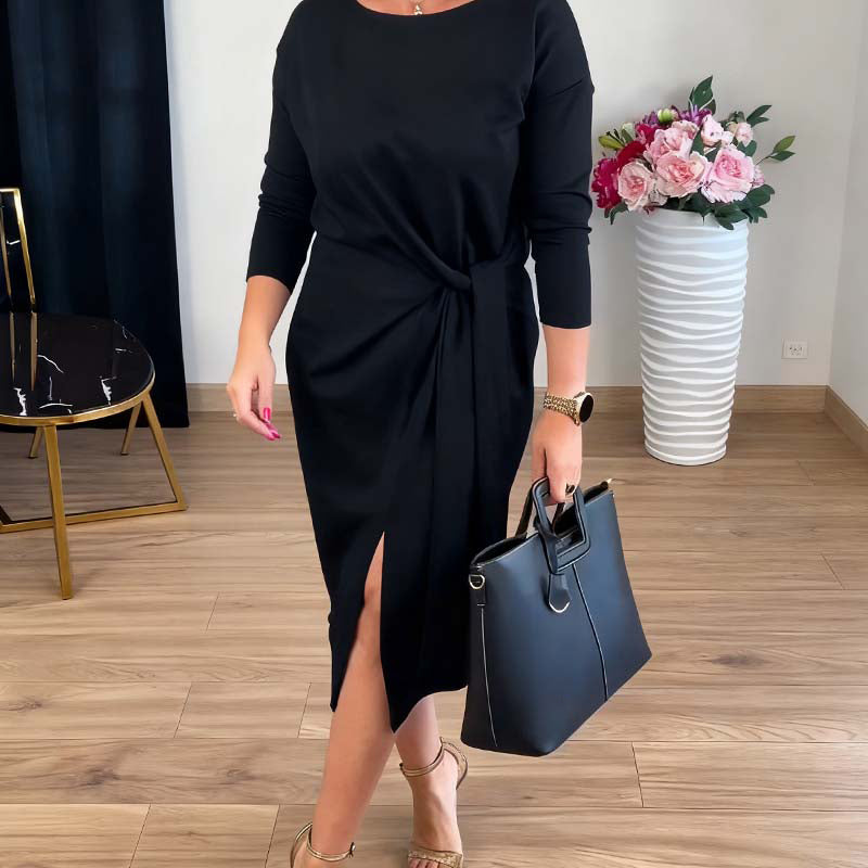 Seraphine – Elegantes Midikleid mit Taillenbindung