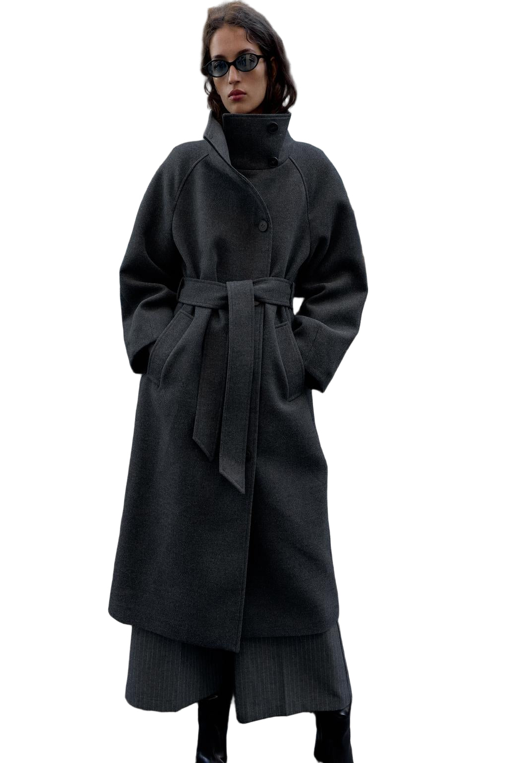 ADRIANA™ – Wollmantel mit Gürtel