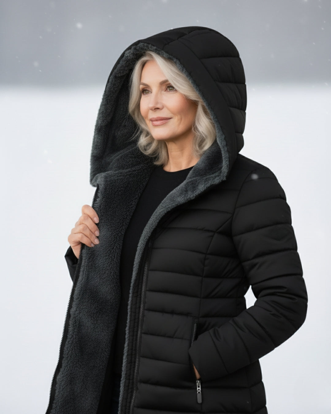 Clair | Puffer-Mantel mit Fleece-Futter