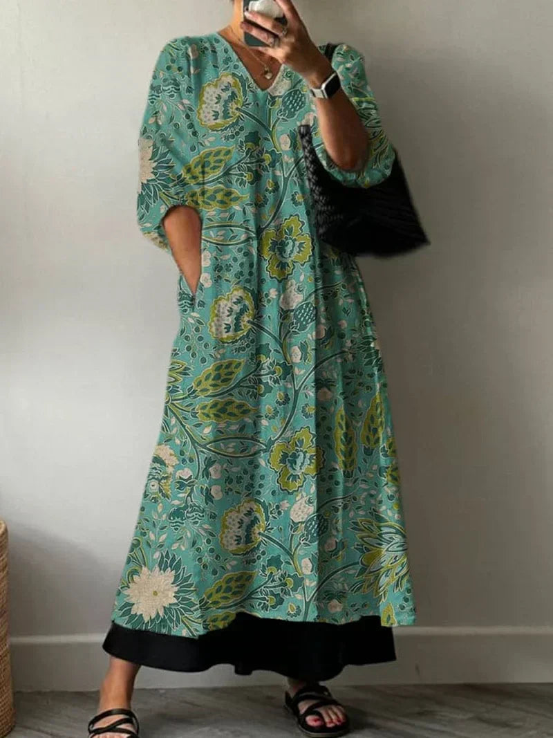 Elegantes Kleid mit Blumendruck Paula