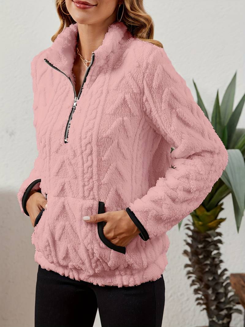 Naama – Stilvoller Half-Zip-Pullover mit Tasche