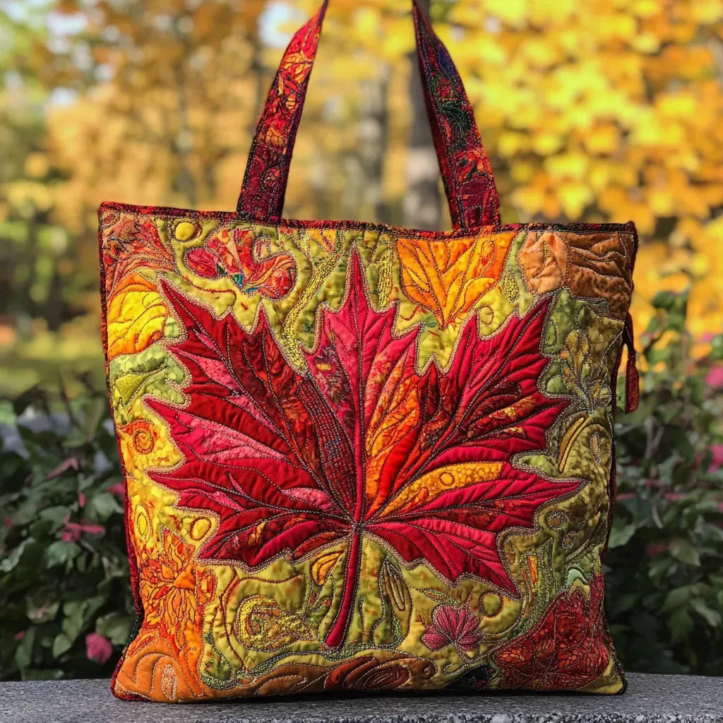 Handgefertigte Tasche - Sonnenuntergangs-Ahorn