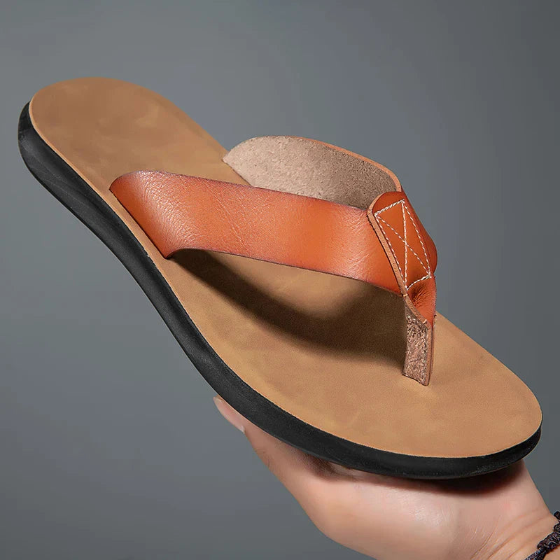 Lässige Ledersandalen