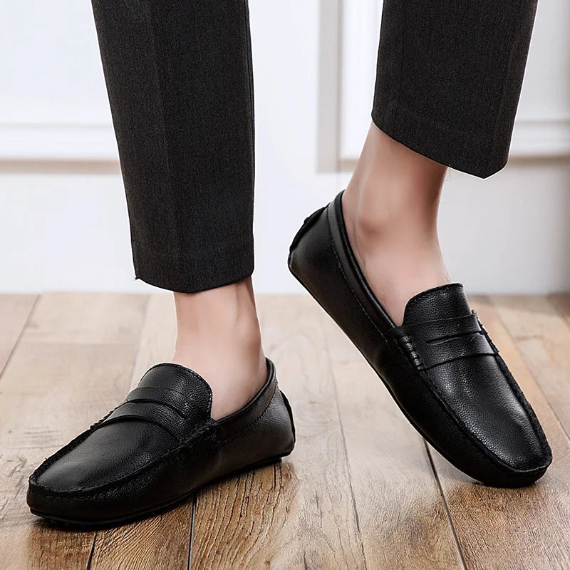 Casual Leather Summer Loafers