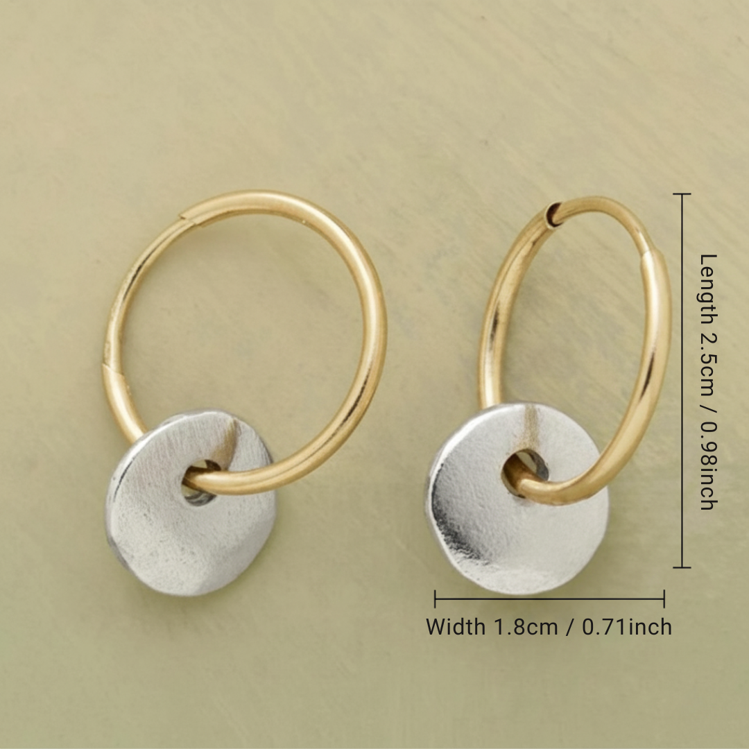 Elegante handgefertigte Reif-Ohrringe