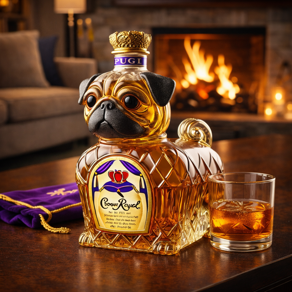 Eine Flasche Whisky - Französische Bulldogge Edition