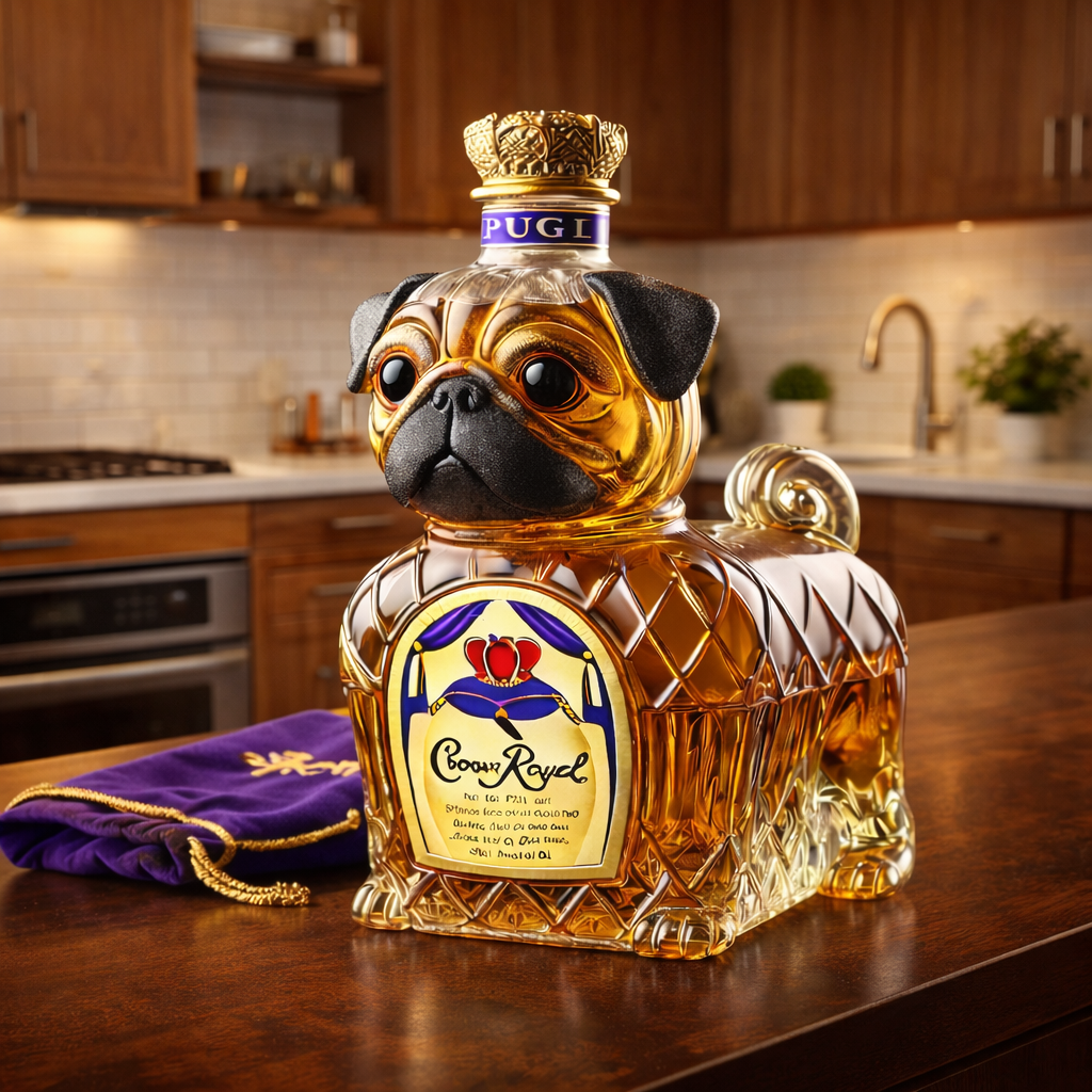 Eine Flasche Whisky - Französische Bulldogge Edition