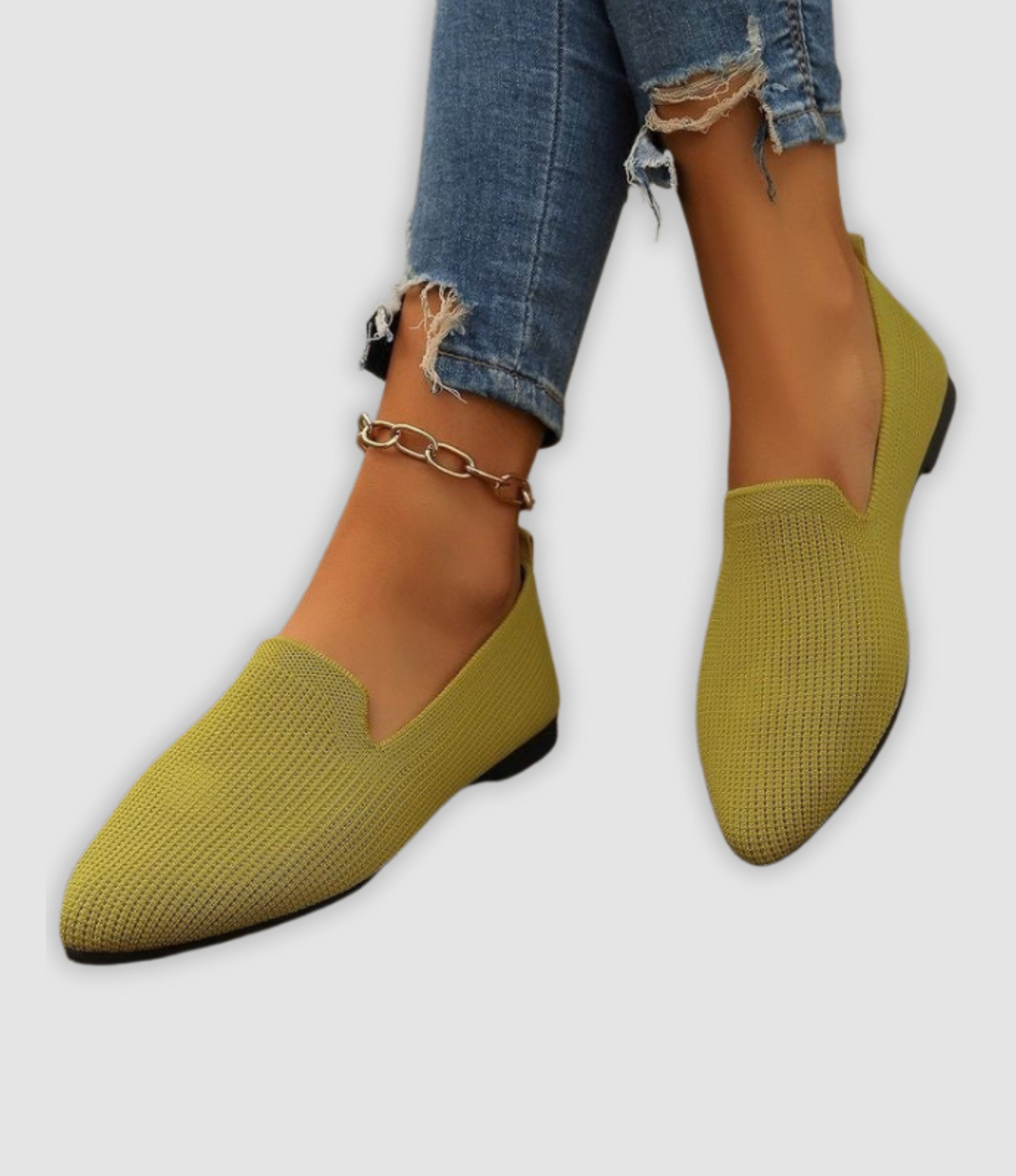 Klara - Atmungsaktive Strick Schlupf-Loafer