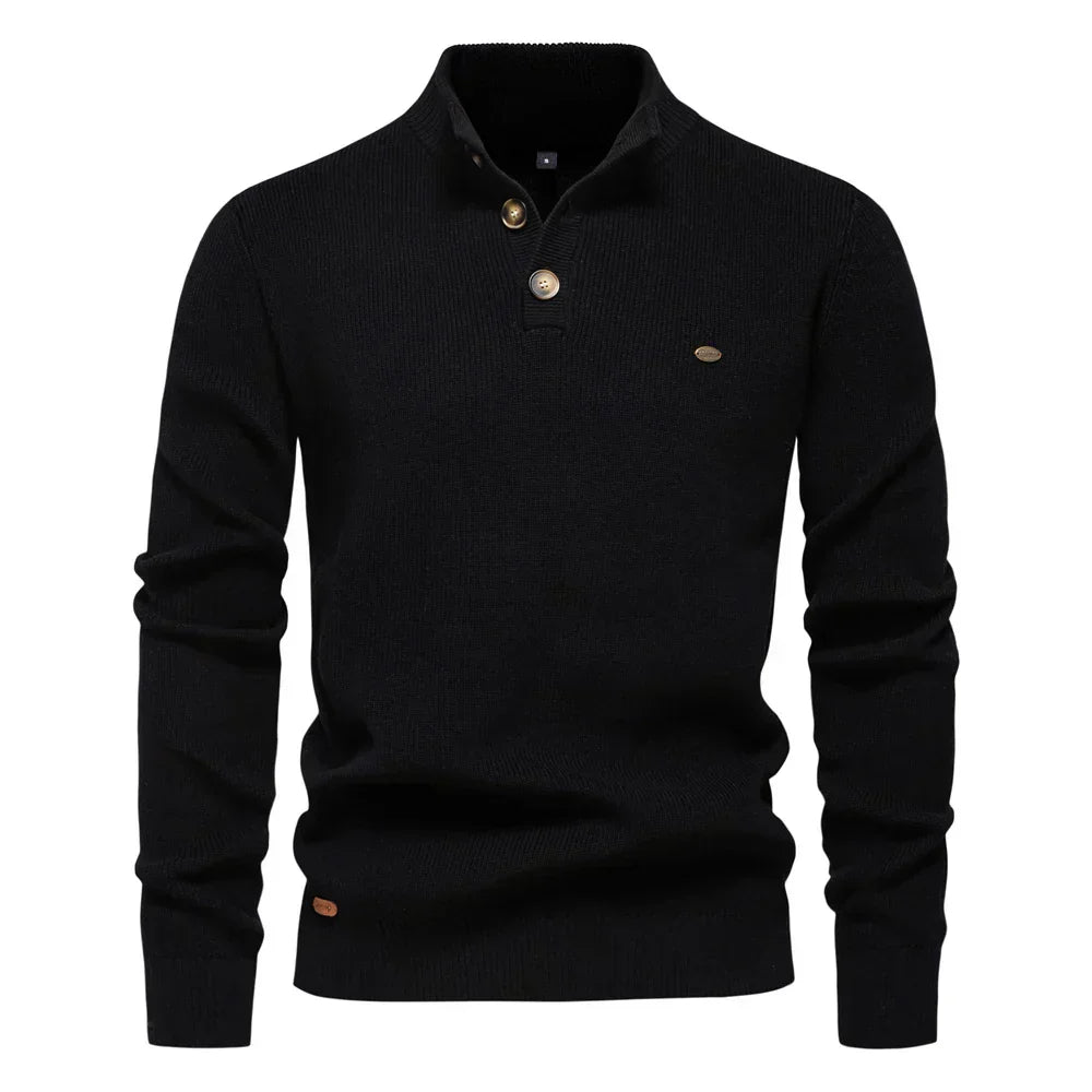 Kramer | Pullover für Männer mit Knopfleiste