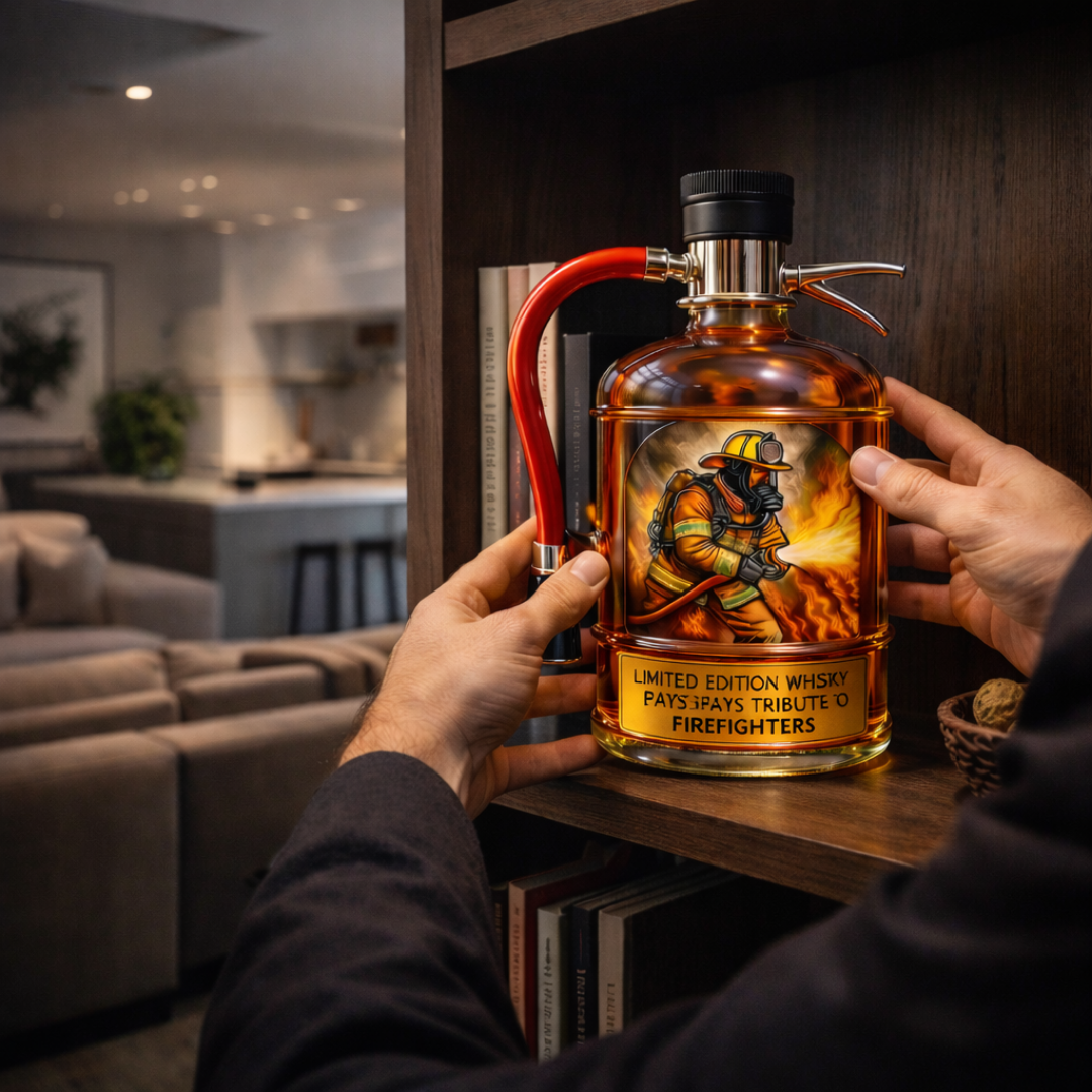 Eine Flasche Whisky - Feuerlöscher Edition