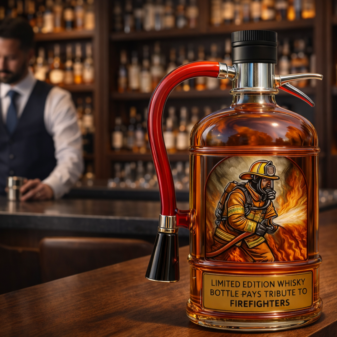 Eine Flasche Whisky - Feuerlöscher Edition