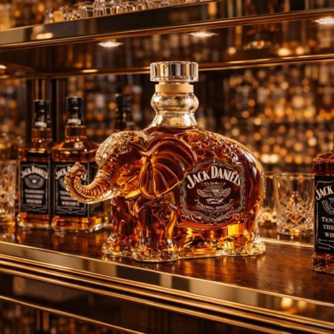 Flasche Whisky - Elefanten-Edition