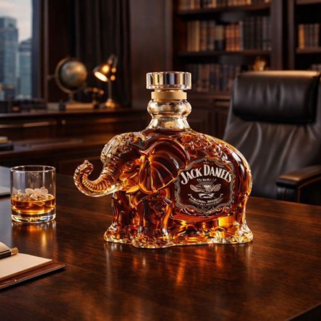 Flasche Whisky - Elefanten-Edition