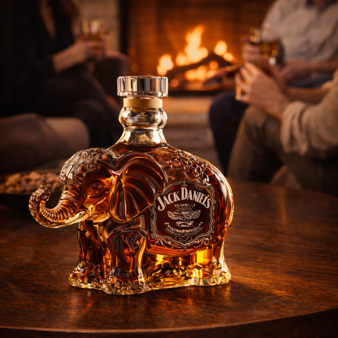 Flasche Whisky - Elefanten-Edition