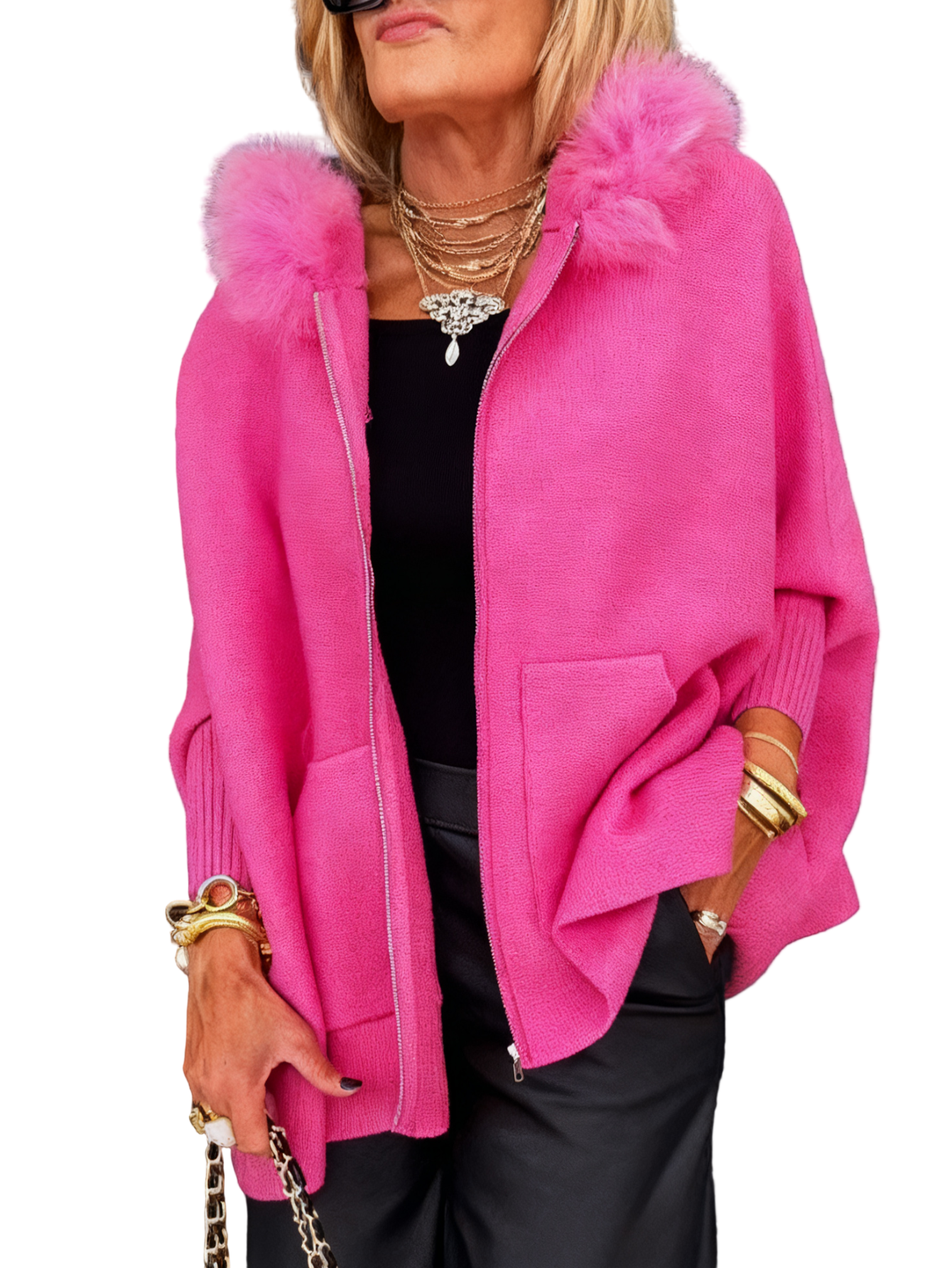 Anouka – Kapuzenjacke mit Reissverschluss und langen Ärmeln