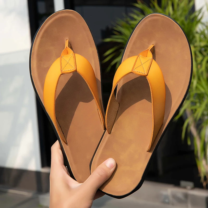 Lässige Ledersandalen