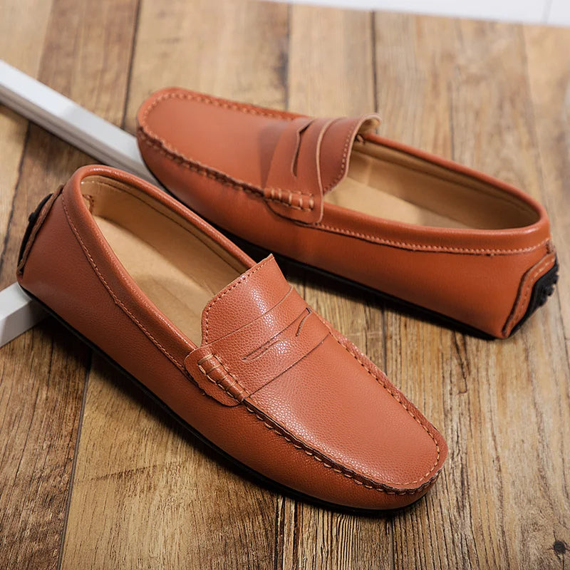 Casual Leather Summer Loafers