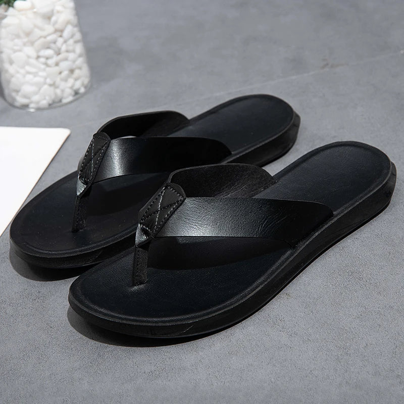 Lässige Ledersandalen