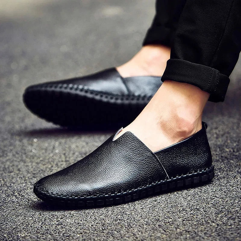 Breathable Leather Loafers
