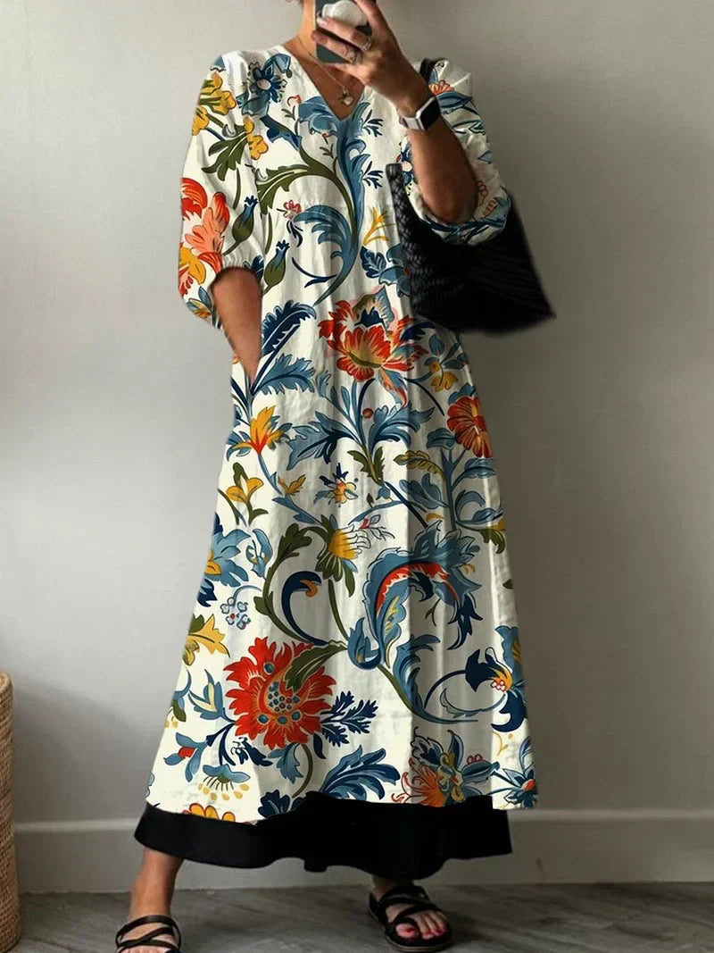 Elegantes Kleid mit Tiana-Print