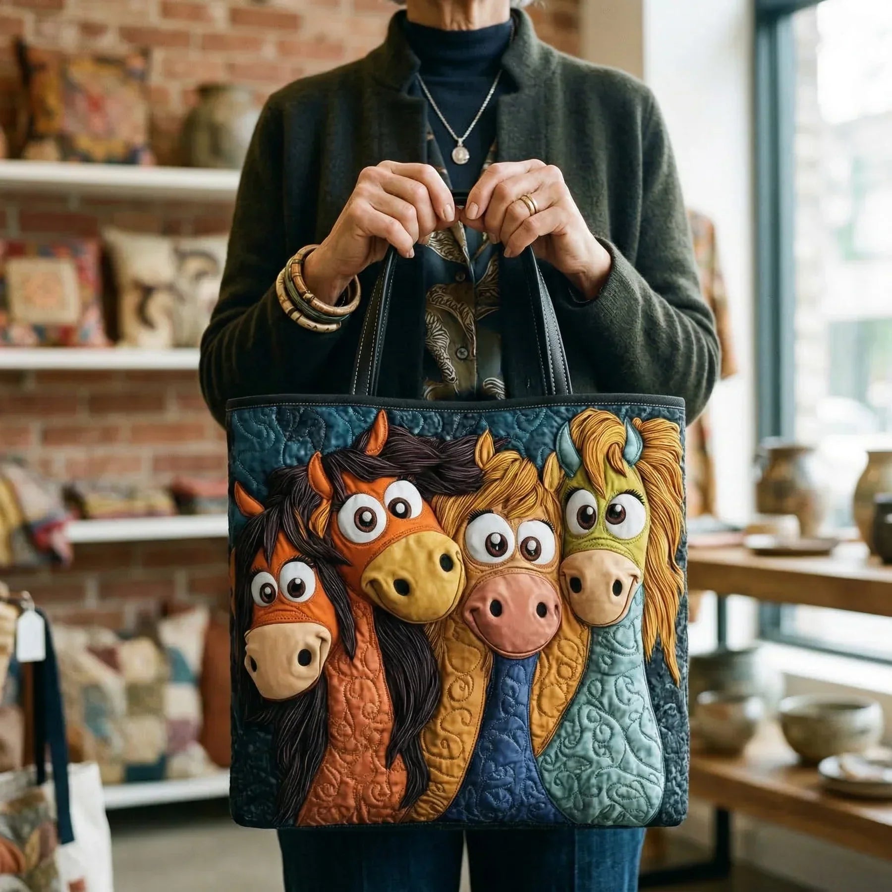 Handgefertigte Tasche - Ponys Ludiques