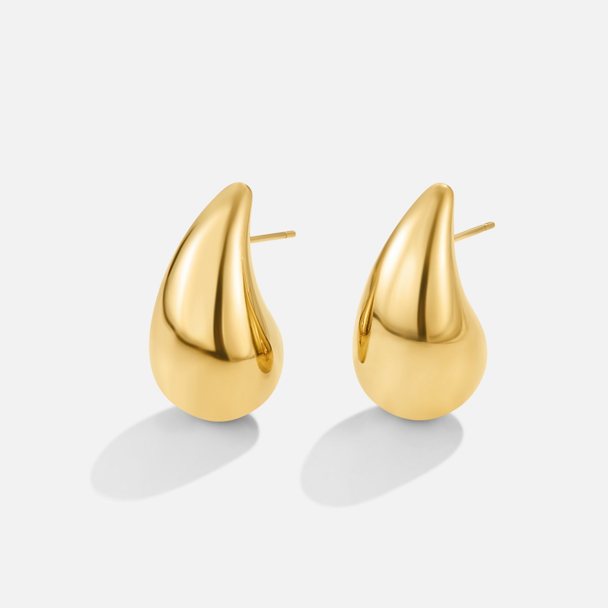 Ame Gold-Tropfen-Ohrringe