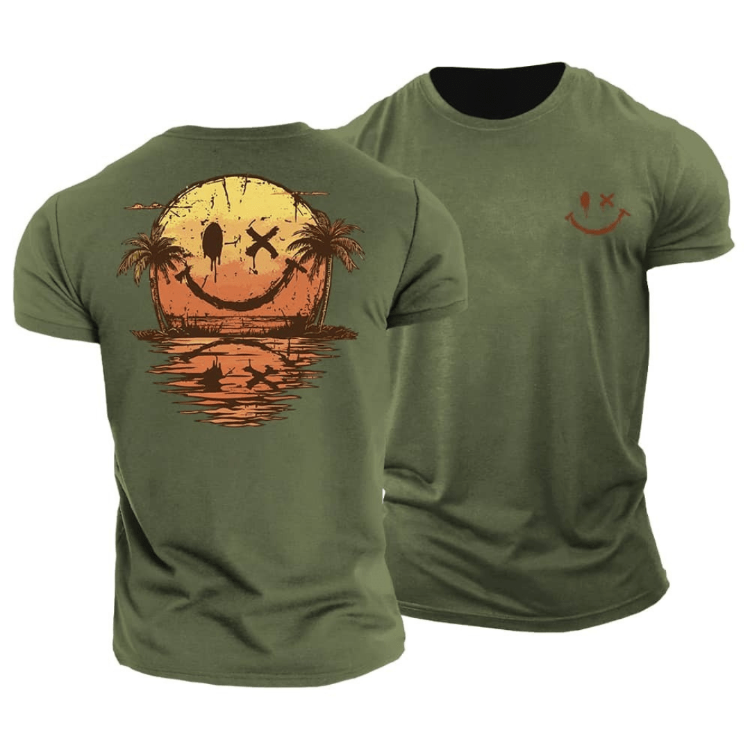 Sommerliches Smiley-Meer T-Shirt