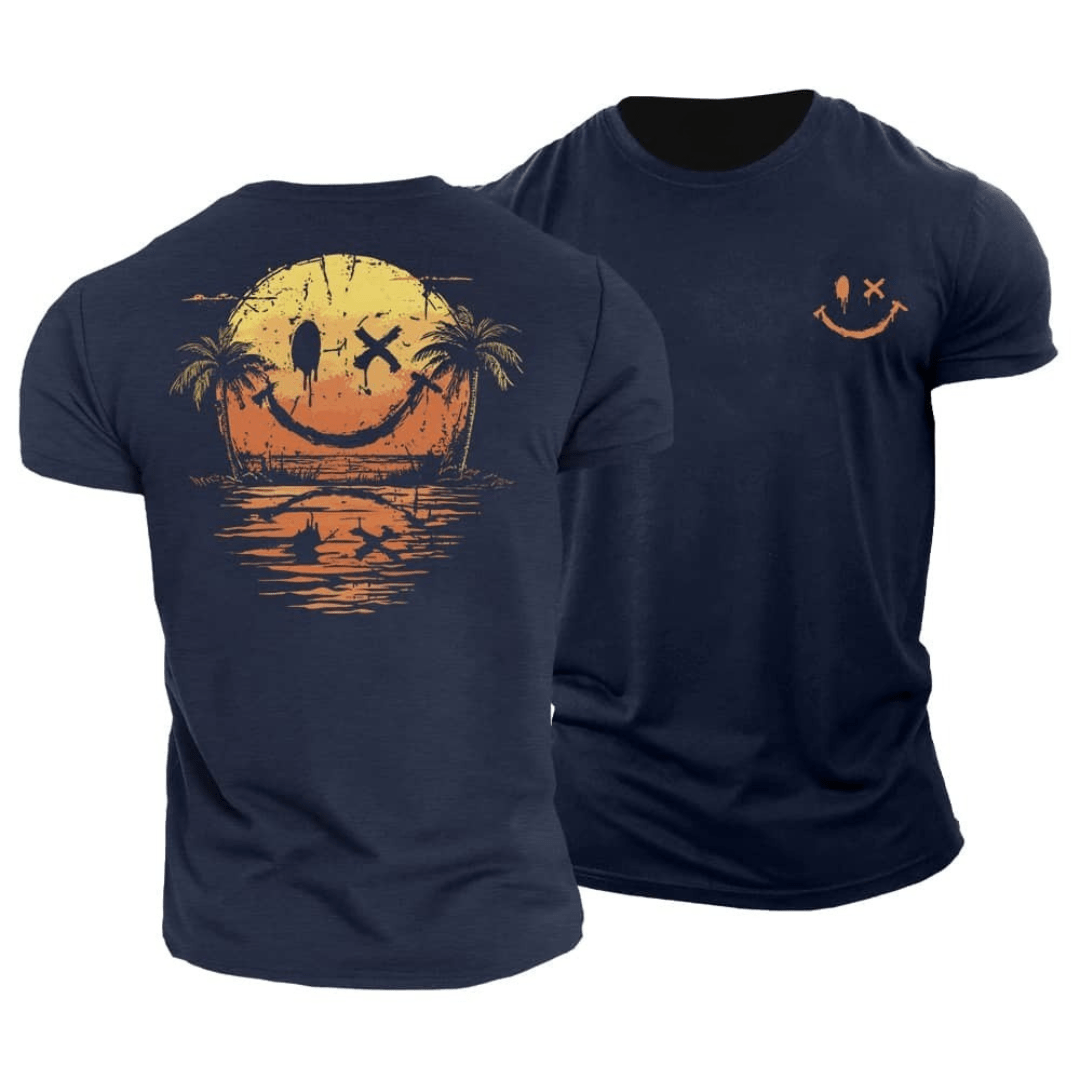 Sommerliches Smiley-Meer T-Shirt