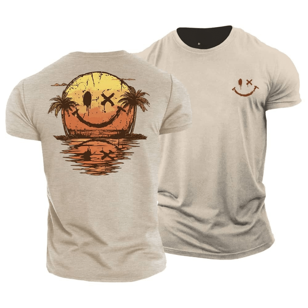 Sommerliches Smiley-Meer T-Shirt