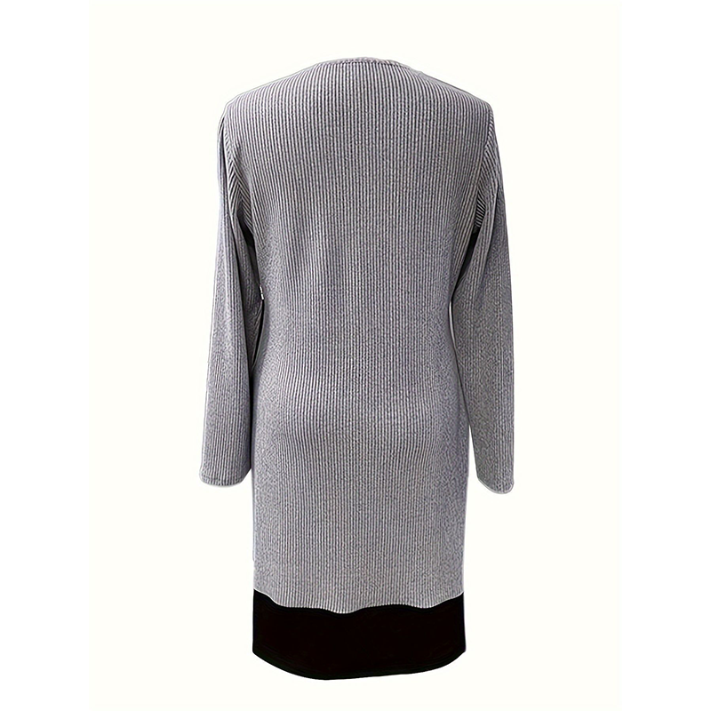 Elina™ – Elegants Zweifarb-A-Linien-Kleid