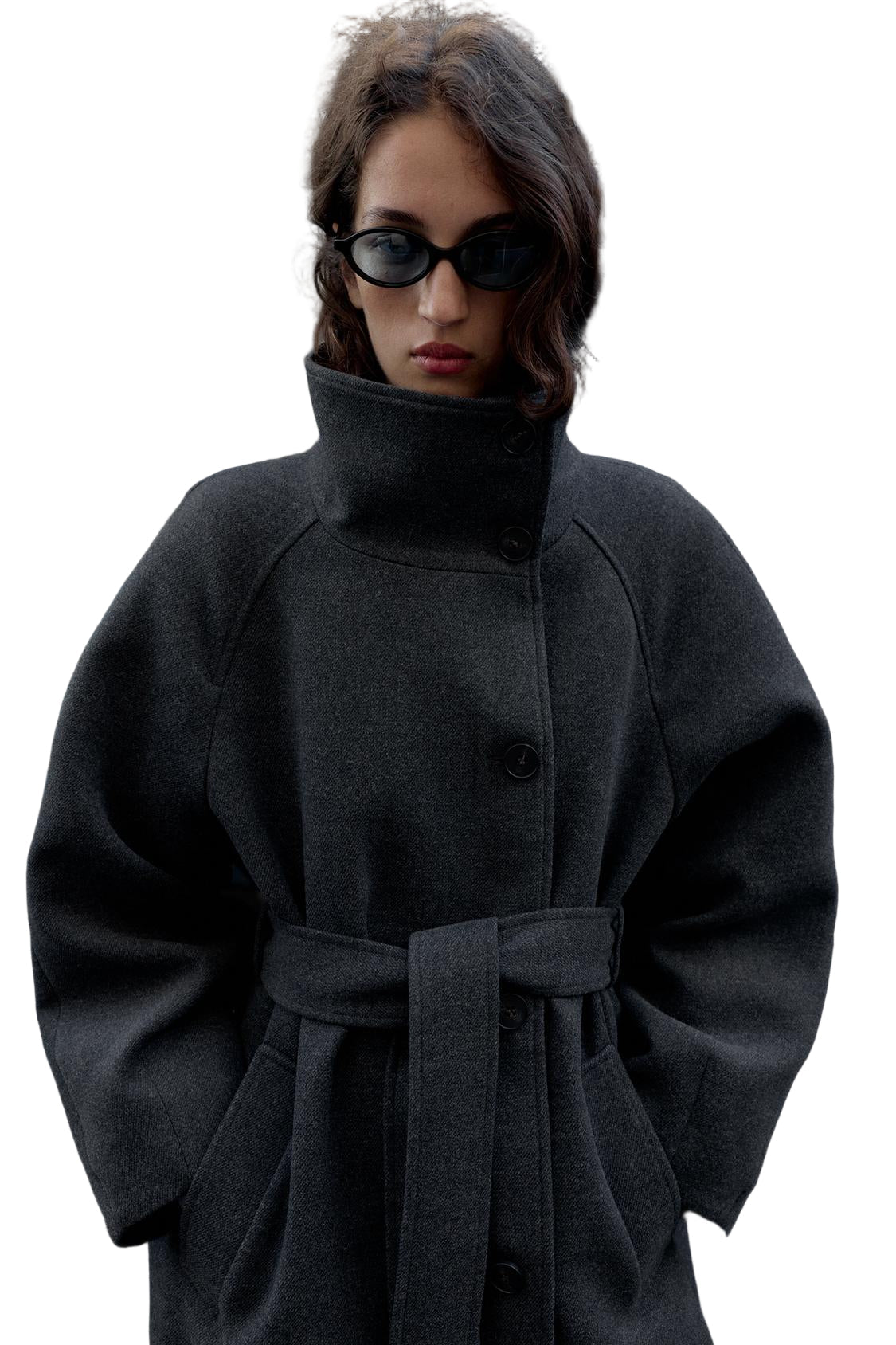 ADRIANA™ – Wollmantel mit Gürtel