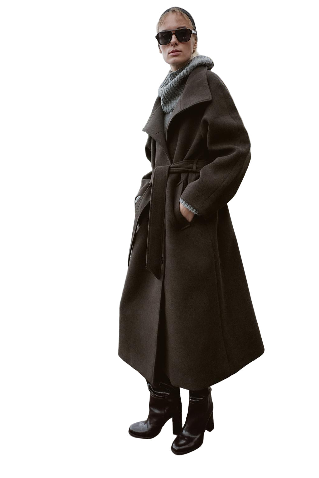 ADRIANA™ – Wollmantel mit Gürtel