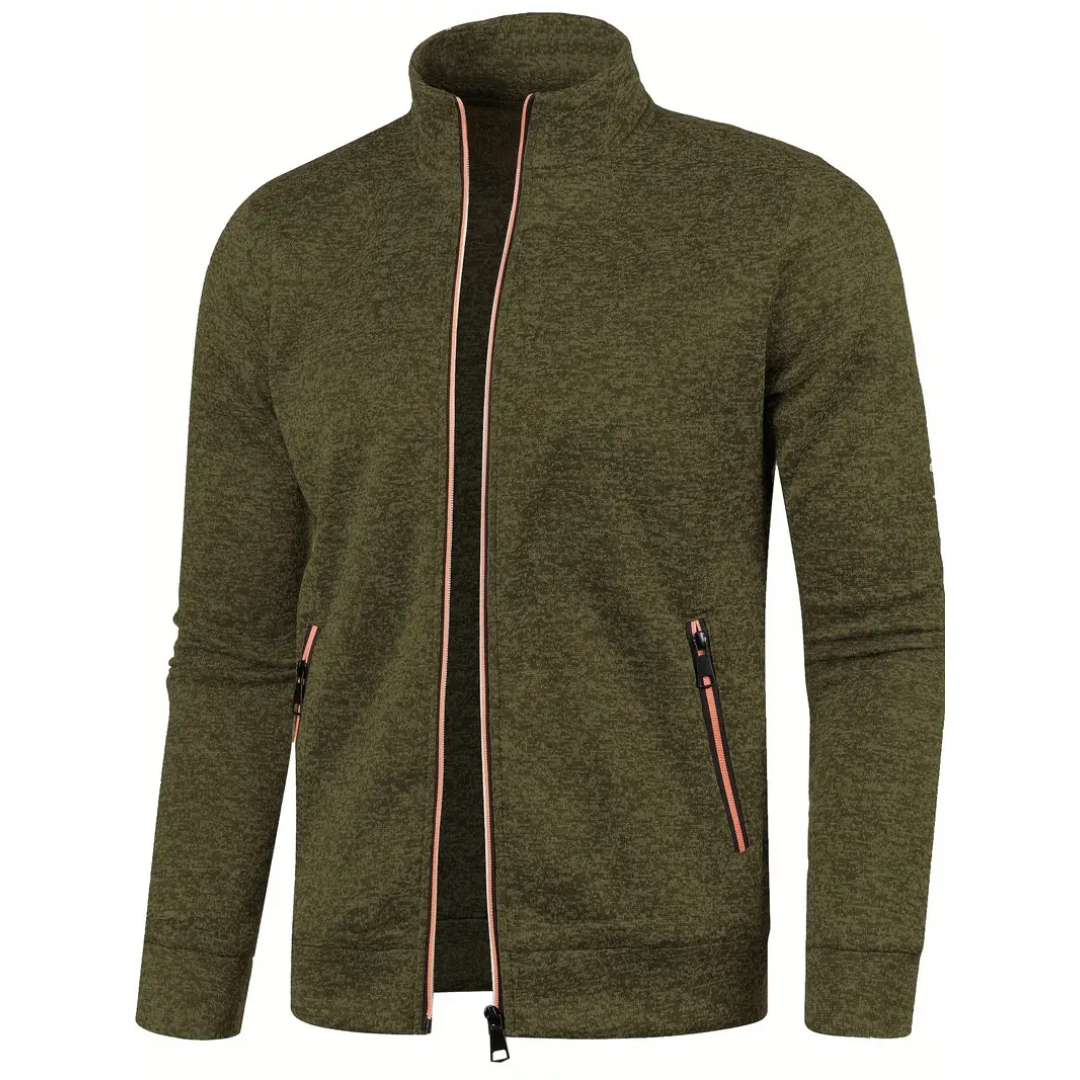 Kasper™ – Klassische Strickjacke mit Reissverschluss
