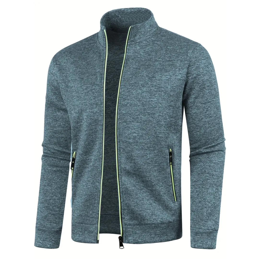 Kasper™ – Klassische Strickjacke mit Reissverschluss