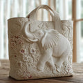 Handgefertigte Tasche - Elefant