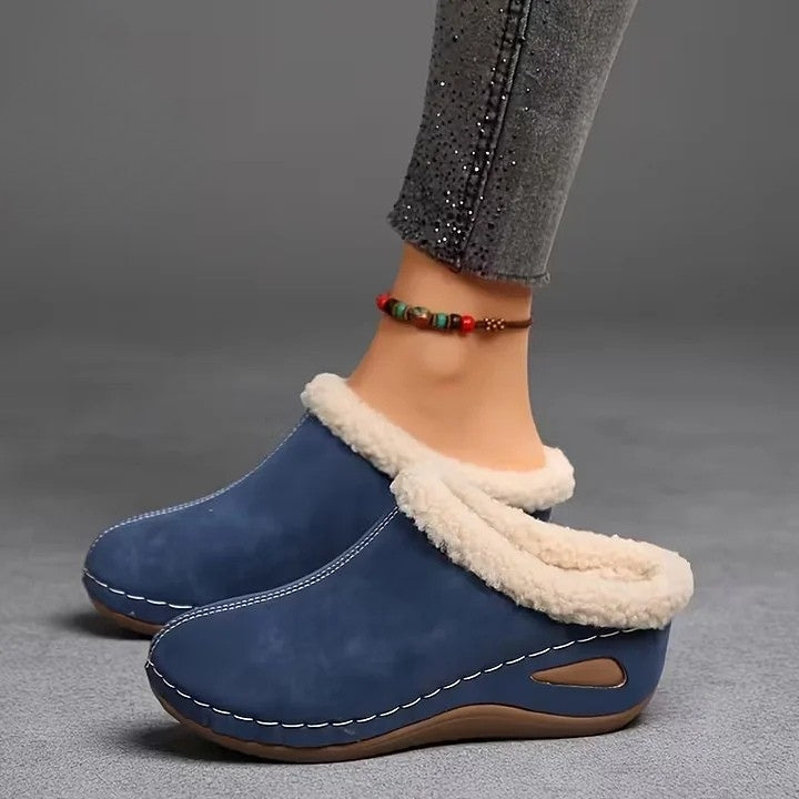Martine – Gefütterte Slip-on-Schuhe aus Kunstfell