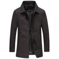 Jackson Herrenmantel lang | winddicht Fleece einfarbig