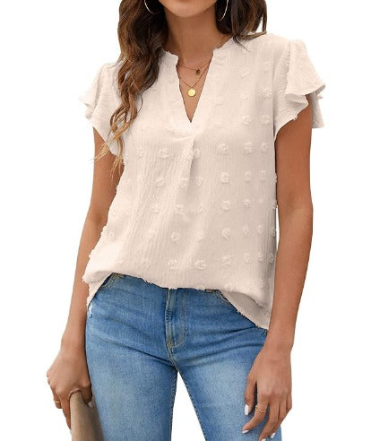 Hannah | Bluse mit Patchwork und Rüschen