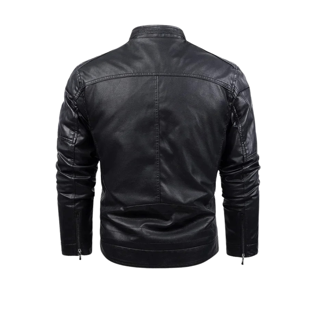 Loris® | Retro-Lederjacke mit Fleece-Futter
