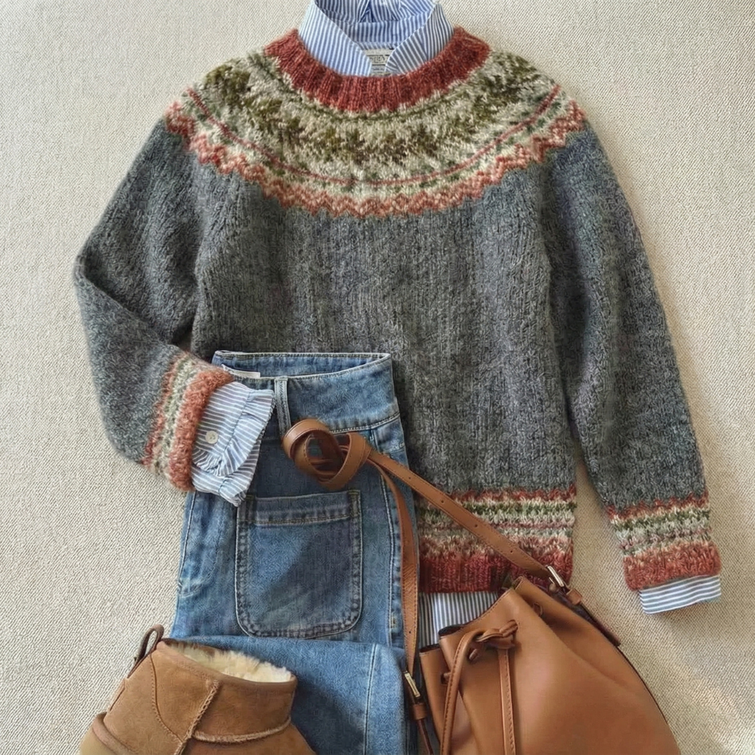 MARGOT™ | Nordischer Strickpullover