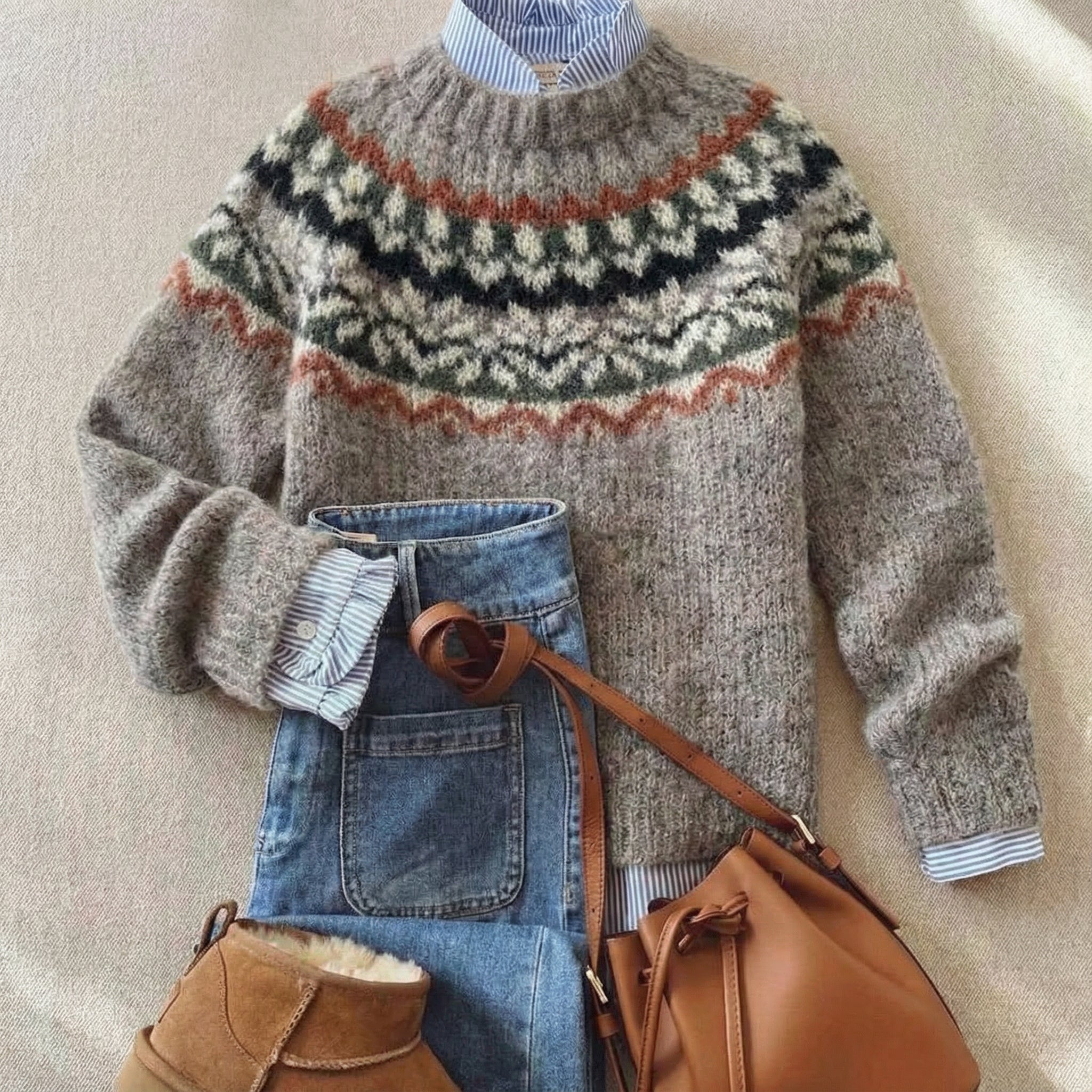 MARGOT™ | Nordischer Strickpullover
