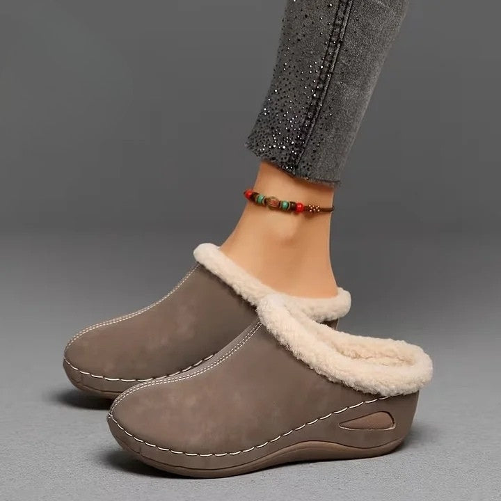 Martine – Gefütterte Slip-on-Schuhe aus Kunstfell