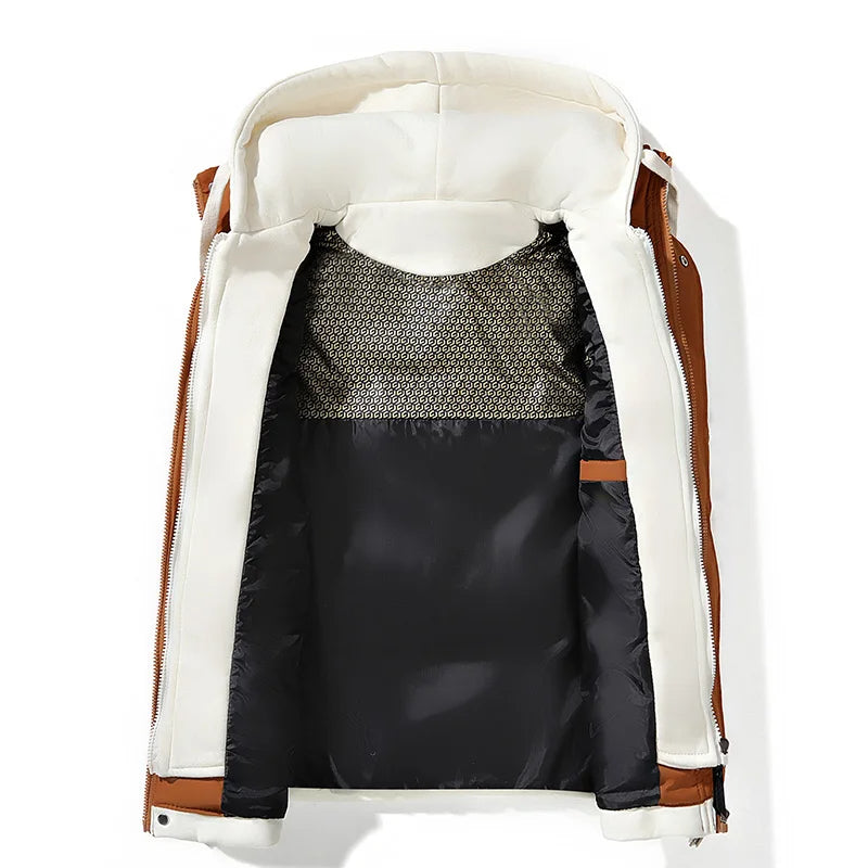 Soft Shell Kapuzen-Puffer-Weste