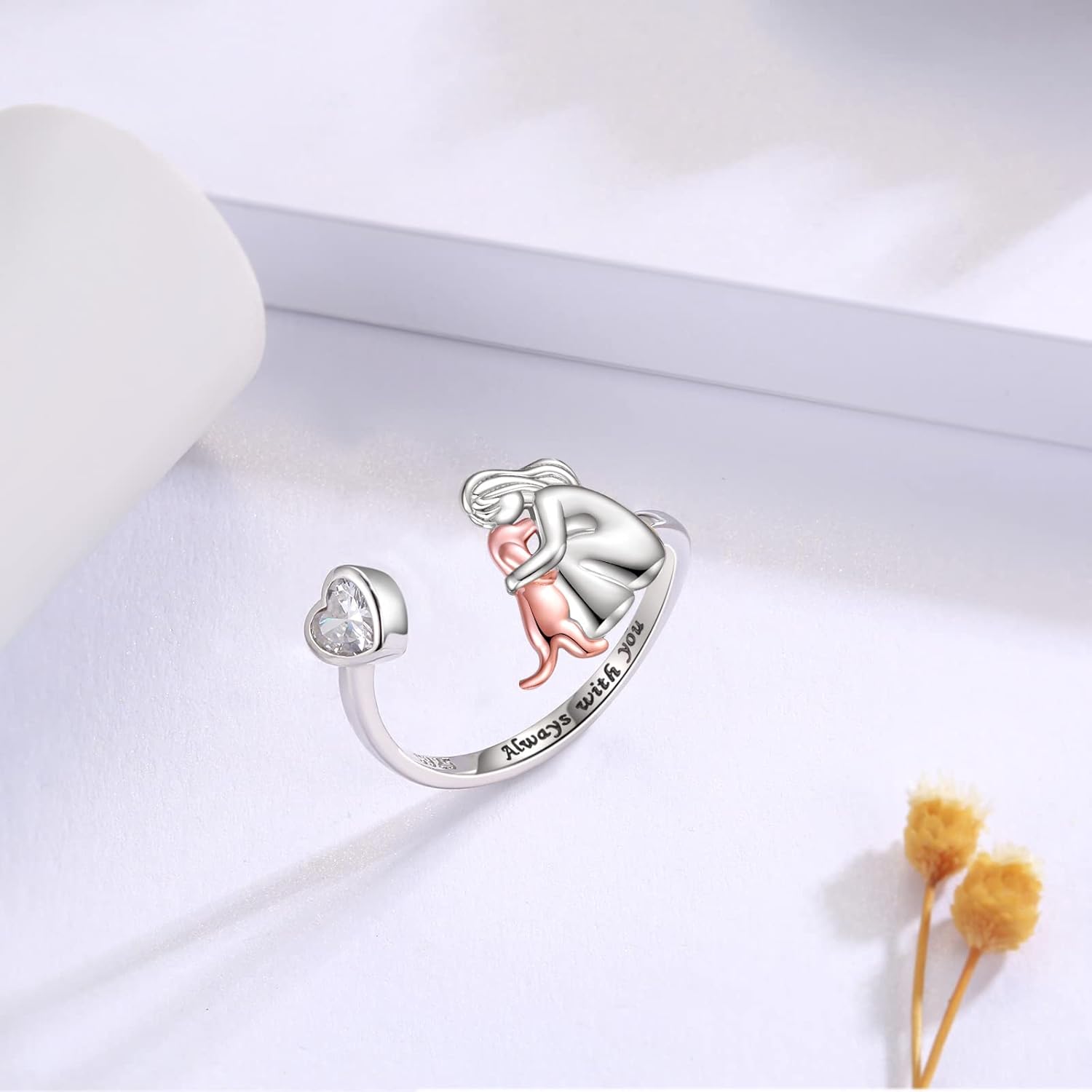 Verstellbarer Ring - 'Always in My Heart'