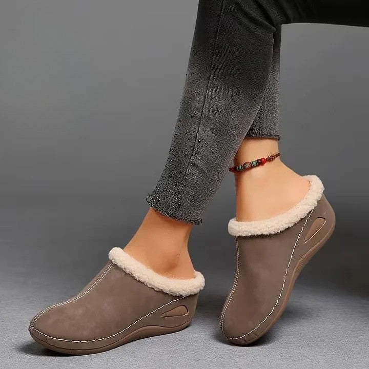 Martine – Gefütterte Slip-on-Schuhe aus Kunstfell