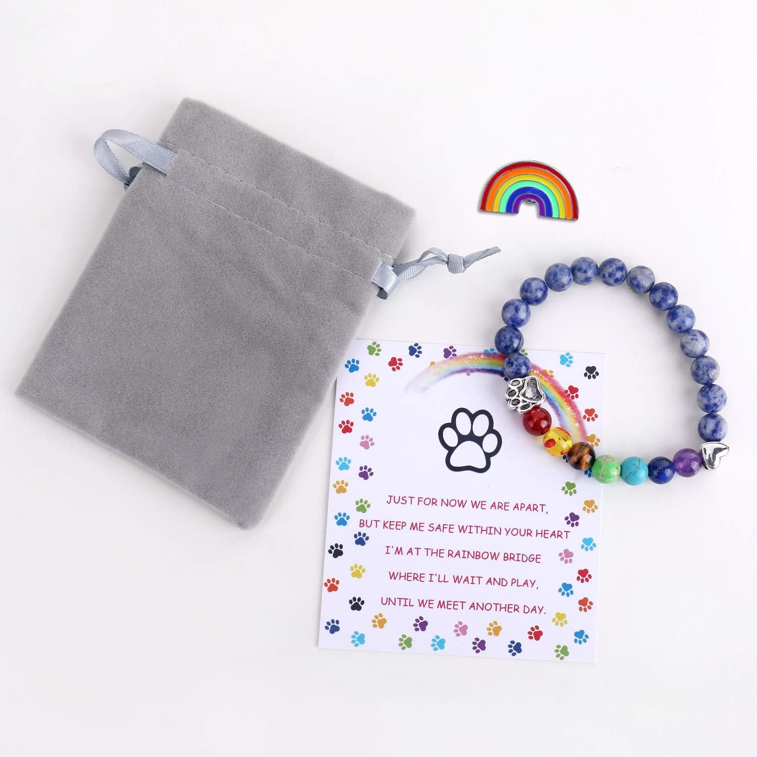 Regenbogenbrücke-Gedenkarmband