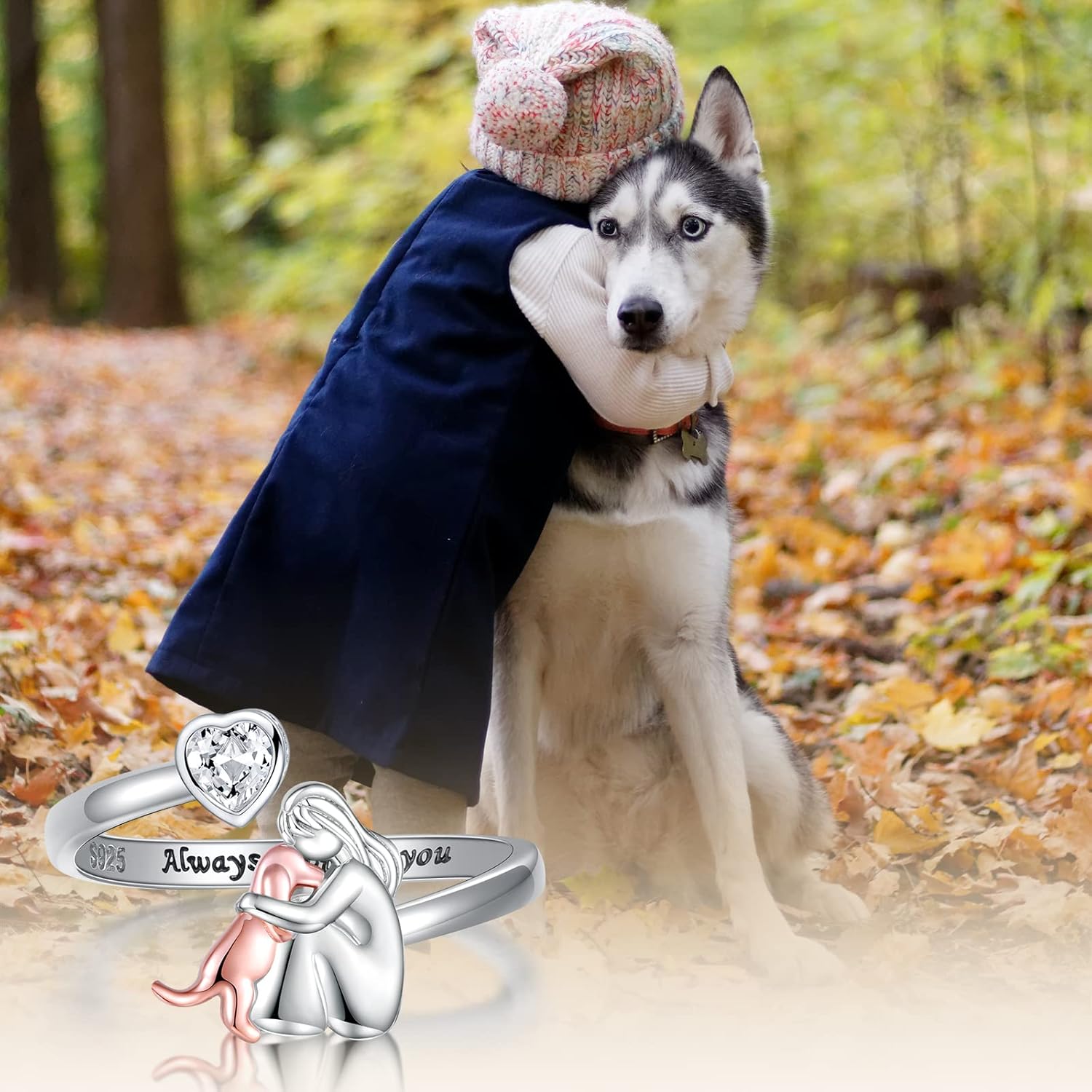 Verstellbarer Ring - 'Always in My Heart'