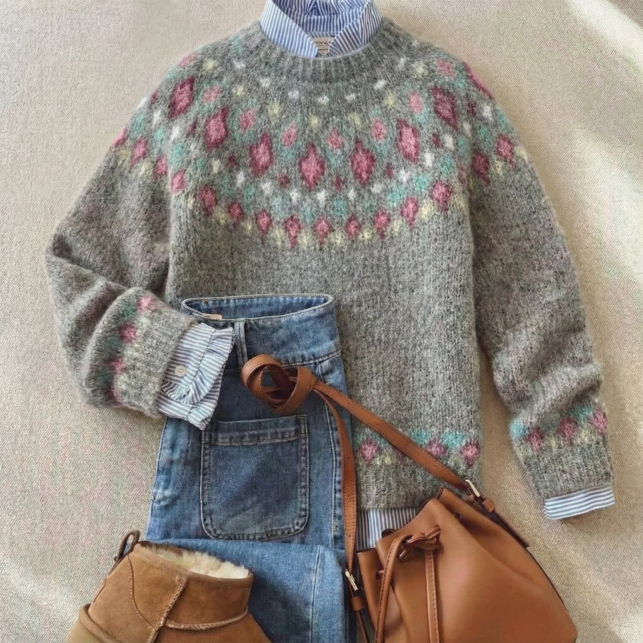 MARGOT™ | Nordischer Strickpullover