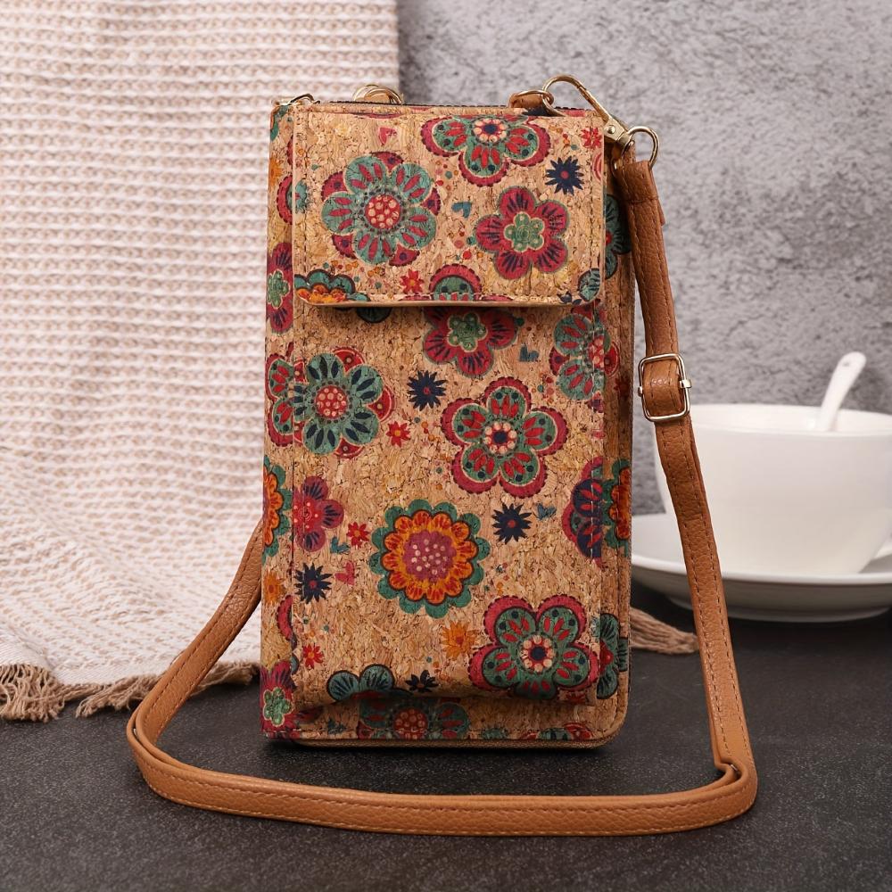Lilla | Boho Blumen Umhängetasche