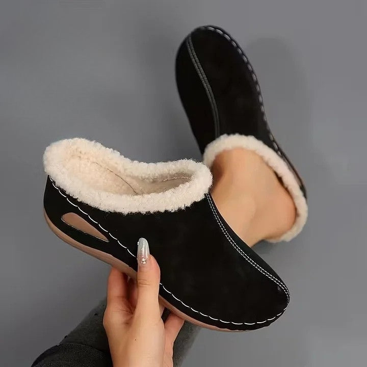 Martine – Gefütterte Slip-on-Schuhe aus Kunstfell
